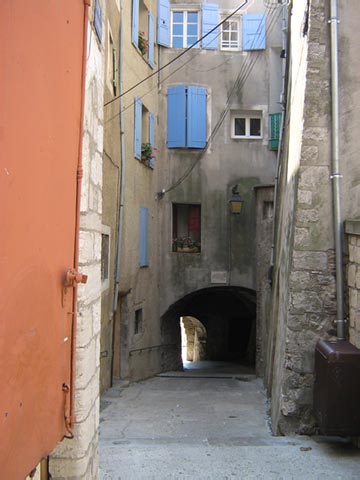Karakeristiek straatje in Sisteron